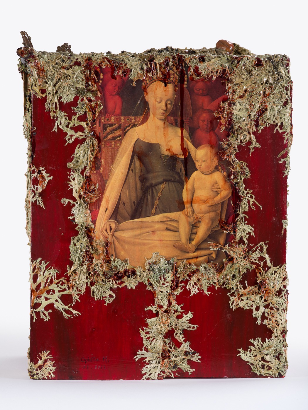 La boîte à Vierge à l’enfant – vue dos